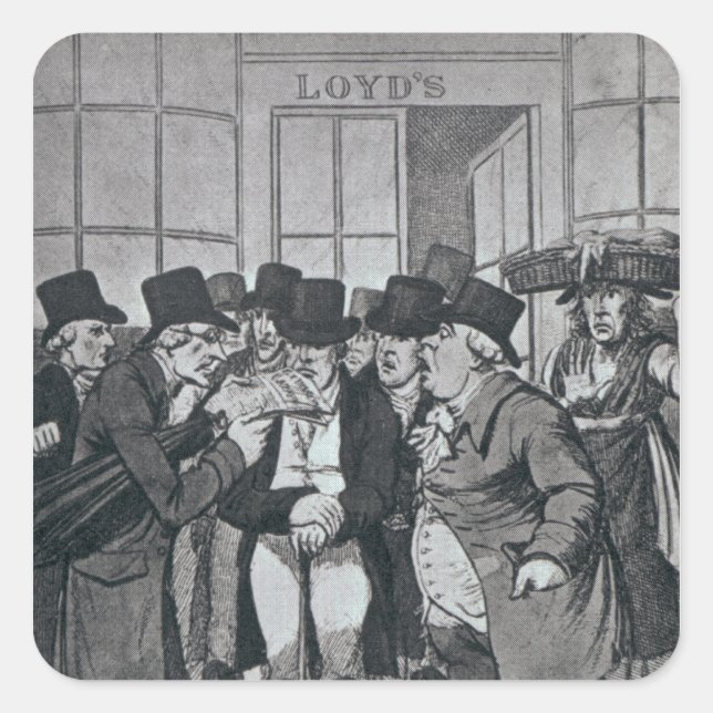 Adesivo Quadrado Fora da Lloyds de Londres (Frente)