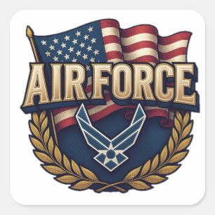 Adesivo Quadrado Força Aérea (USAF)
