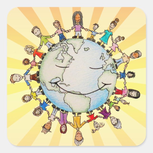 Adesivo Quadrado Force Field for Good Stickers (Frente)