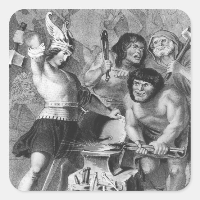 Adesivo Quadrado Forge de Vulcano (Frente)