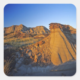Adesivo Quadrado Formações de Badlands no Parque Provincial dos Din