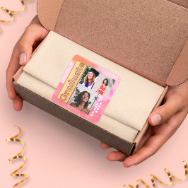 Adesivo Quadrado Formando Dourado de Fotografias Laranja Várias Cor