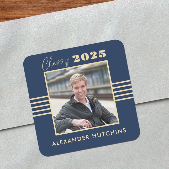 Adesivo Quadrado Formando Dourado Foto Frame 2025 (Criador carregado)