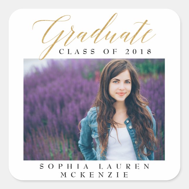 ADESIVO QUADRADO FORMANDO MODERNO ELEGANTE (Frente)