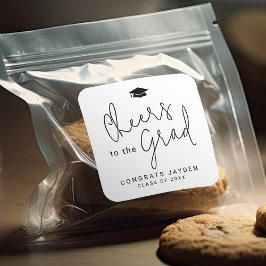 Adesivo Quadrado Formando Simples de Animação de Script Moderno