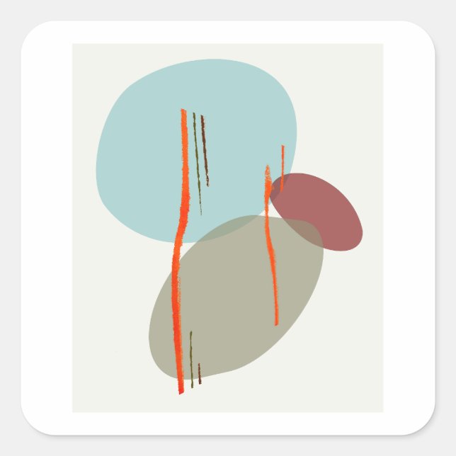 Adesivo Quadrado Formas de Boho (Frente)