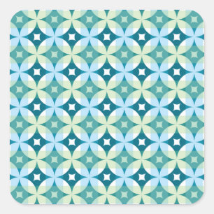 Adesivo Quadrado Formas geométricas, papel de parede de abstrato.