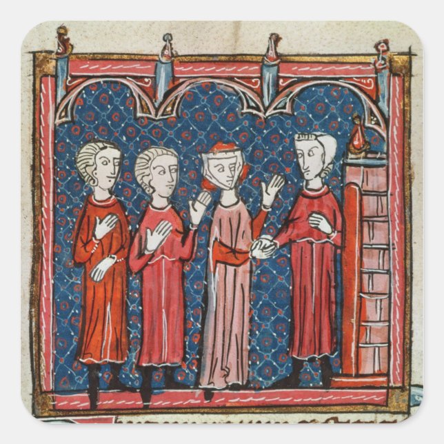 Adesivo Quadrado Fornicação e Crime Cometido por um Padre (Frente)