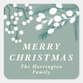 Adesivo Quadrado Fosco Eucalyptus Mint e White Christmas