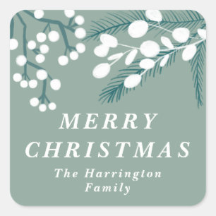 Adesivo Quadrado Fosco Eucalyptus Mint e White Christmas