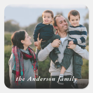 Adesivo Quadrado Foto da família