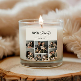 Adesivo Quadrado Foto da família de Dias de as mães personalizados