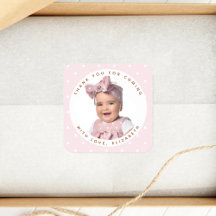 Foto De Aniversário De Menina Rosa Suave Obrigado 