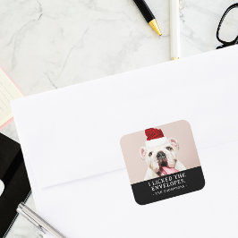 Adesivo Quadrado Foto de Natal Personalizada e Engraçada