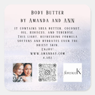 Adesivo Quadrado FOTO DO LOGOTIPO QRCODE DESCRIÇÃO DO PRODUTO Cor-d