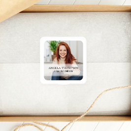 Adesivo Quadrado Foto minimalista simples do Promocional