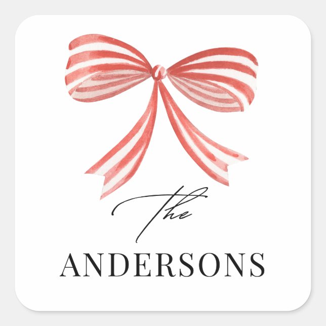 Adesivo Quadrado Foto multiarco vermelho tradicional e elegante (Frente)