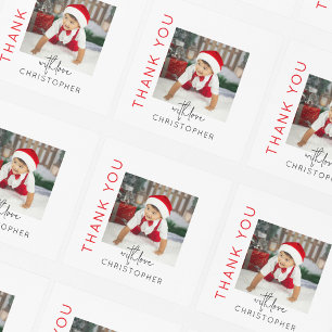 Adesivo Quadrado Foto Para Crianças Obrigado