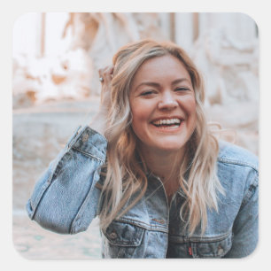 Adesivo Quadrado Foto personalizada