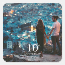 Foto personalizada do aniversário de casamento fon