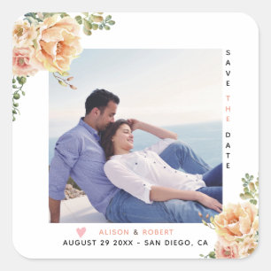 Adesivo Quadrado Fotografia das flores aquáticas dos corais de pê