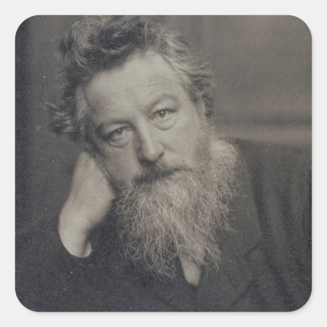 Adesivo Quadrado Fotografia de William Morris (1834-96) apresentada (Frente)