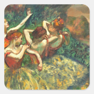 Adesivo Quadrado Four Dancers Edgar Degas