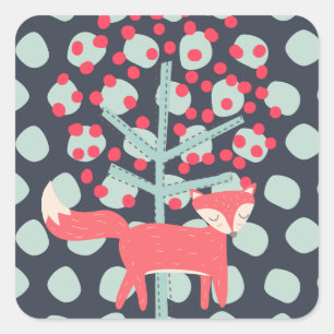 Adesivo Quadrado Fox Retroativa