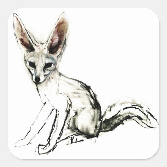 Adesivo Quadrado Foxy (Frente)