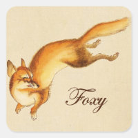 "Foxy" - Esboço japonês venenoso de uma raposa