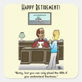 Adesivo Quadrado Frações