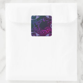 Adesivo Quadrado Fractal Square Stickers