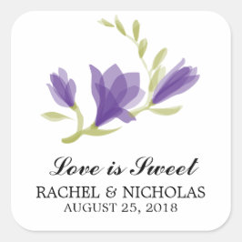 Adesivo Quadrado Fragrante Freesia Petals | Favor