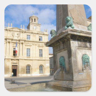 Adesivo Quadrado França, Arles, Provença, Place de la