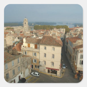 Adesivo Quadrado França, Arles, Provence, vista da cidade