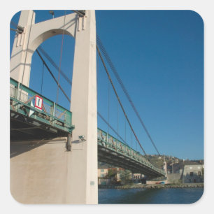 Adesivo Quadrado França, Ródano-Alpes, Condrieu, ponte através