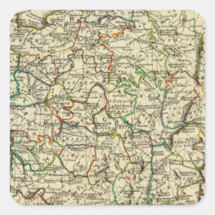 Adesivo Quadrado France com os limites esboçados