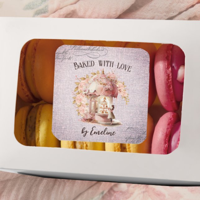 Adesivo Quadrado Francês Floral Paris Café Handmade Bo (Criador carregado)