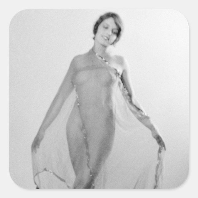 Adesivo Quadrado Francesca a Bella Ragazza, Linda Garota italiana (Frente)