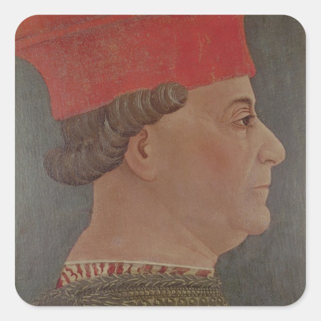 Adesivo Quadrado Francesco Sforza Duke de Milão (Frente)