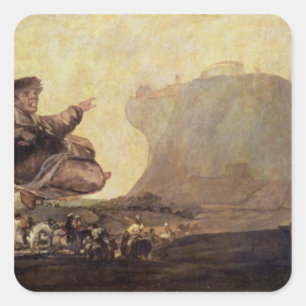 Adesivo Quadrado Francisco Jose de Goya y Lucientes as bruxas