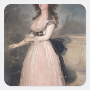 Adesivo Quadrado Francisco Jose de Goya y Lucientes Dona Tadea Ar
