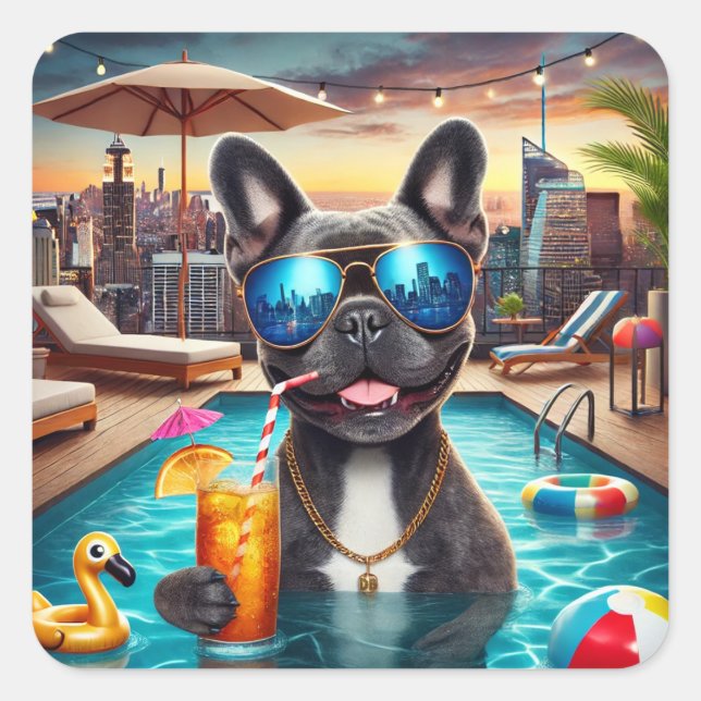 Adesivo Quadrado Franco Franco Sticker (Frente)