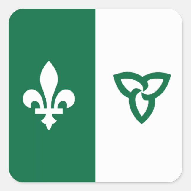 Adesivo Quadrado Franco-Ontarian (Frente)