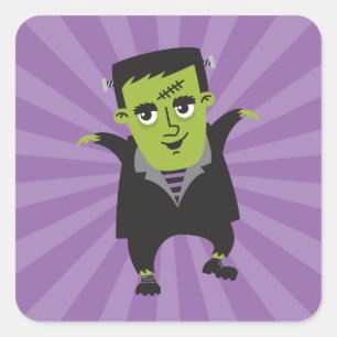 Adesivo Quadrado Frankenstein Sticker