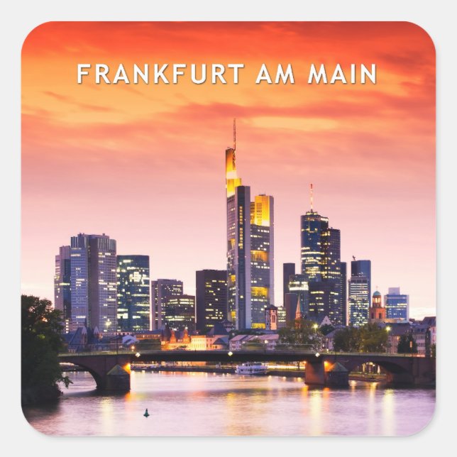 Adesivo Quadrado Frankfurt am Main 02C (Frente)