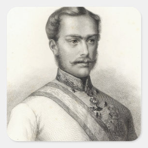 Adesivo Quadrado Franz Joseph mim, imperador de Áustria 2