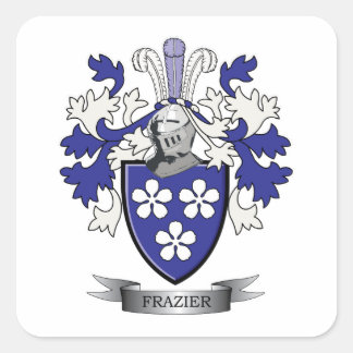 Adesivo Quadrado Frazier Family Crest Casaco de Armas