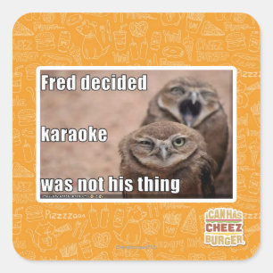 Adesivo Quadrado Fred decidiu