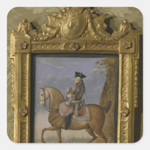 Adesivo Quadrado Frederick II a cavalo